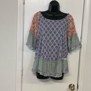 Unnamed Floral Patchwork Women's Top